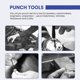 thumbnail image 5 of Roll Pin Punch Set with Storage Pouch,Smithing Punch Removing Repair Tools,with Bench Block Pin Punches and Hammer, 5 of 5