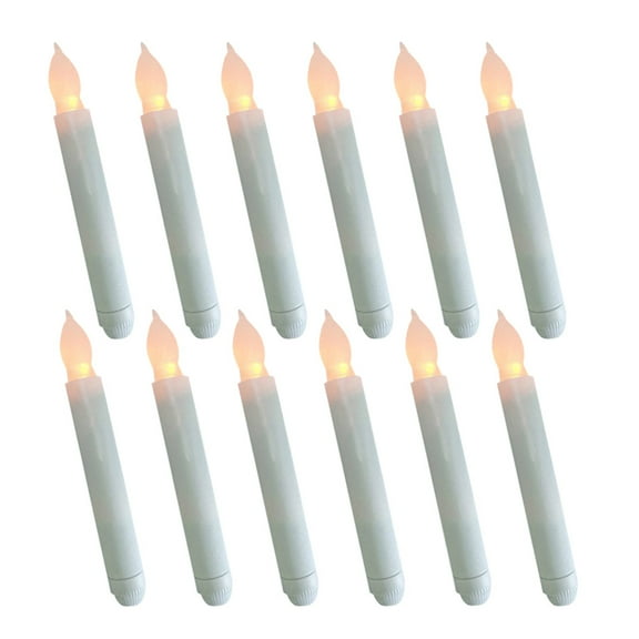Masteelf 12Pcs Battery-Powered Flameless Candles for Home and Wedding