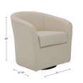 thumbnail image 7 of Mainstays Miles Swivel Accent Chair, Zeus Sand, 7 of 7