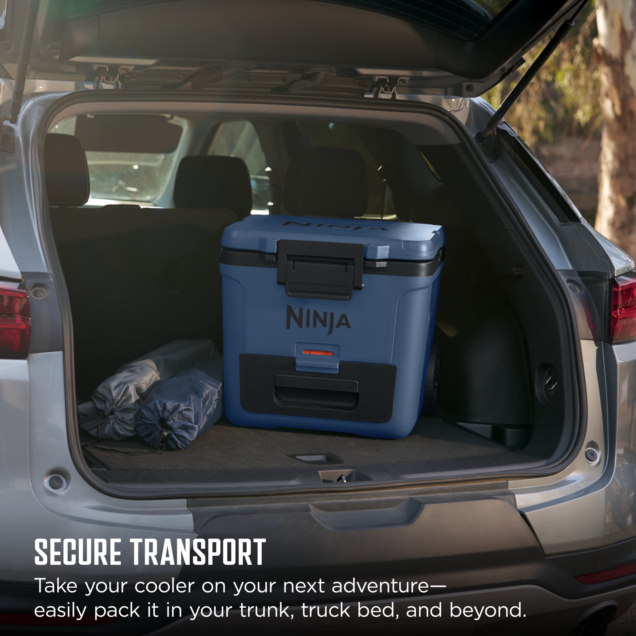 Ninja FrostVault 30-Qt Wheeled Cooler with Cold Dry Zone, Integrated Fridge-Temp Dry Storage Drawer, Premium Heavy-Duty Insulated Cooler, Keeps Ice for Days, FB230BL Lakeshore Blue