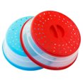 thumbnail image 1 of Funda plegable para microondas, sin BPA, protección contra salpicaduras para microondas, colador de frutas y verduras, color rojo Utensilios de cocina, 1 of 6