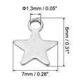 thumbnail image 2 of Pentagram Charm, 200 Pcs Star Pendants Bulk Mini Pentagram Charm Pendants Small for Jewelry Making, Silvery, 2 of 5