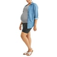 thumbnail image 3 of Maternity Full Panel Knit Bermuda Shorts--Available In Plus Sizes, 3 of 4