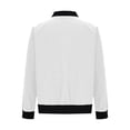 thumbnail image 4 of Women's Zip Up Jacket Casual Long Sleeve Sweatshirts Lightweight Zip Up Jackets Fall Coat Outerwear Windbreaker with Pockets(White,S), 4 of 4