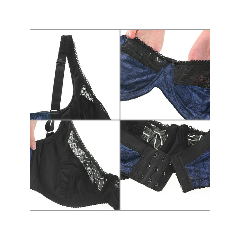 Bralux Bra Panty Set for Women|Lingerie Set |B Cup Padded Bra & Panty  Combo| Lace Bra Panty Set - Black