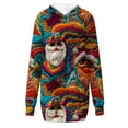 thumbnail image 4 of Jsaierl Robe à Capuche pour Femmes Noël Grande Taille Tunique de Noël Sweat à Capuche Robes Automne Tendance, 4 of 5