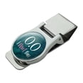 thumbnail image 1 of 0.0 Marathon I Don't Run Funny Non Runner Satin Chrome Plated Metal Money Clip, 1 of 3