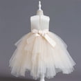 thumbnail image 5 of Otqutp Toddler Girls Bodysuits Little Girls Beaded Sequin Lace Bow Tutu Dress Princess Dress Party Wedding Prom Outfits, 5 of 5