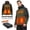 Army Green, variant on Graphene Men Heated Jacket 7.4V Battery Pack Fleece Lined Charger Electric Warming Coat USB Puffer Heating Apparel Clothes Camping Hiking Snow Ski Gear Dad Men Christmas Gifts