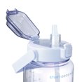 thumbnail image 2 of Jarra de agua de 2L de gran capacidad con marcador de tiempo de asa y taza de agua de fitness con pajita, 2 of 5