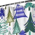 thumbnail image 3 of Winter Christmas Shower Curtain for Bathroom Let It Snow Holiday Winter Bathroom Curtain Durable Funny Shower Curtain Hooks Included,72x72Inch, 3 of 5