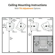 Comfort Zone 10,000W Digital Ceiling Mount Space Heater with Remote, 240v, Grey