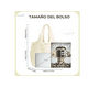 thumbnail image 4 of Bolso Hombro Bolsa Xtellar blanco Mano Mujer Acolchada Cloud Burbujas, 4 of 4