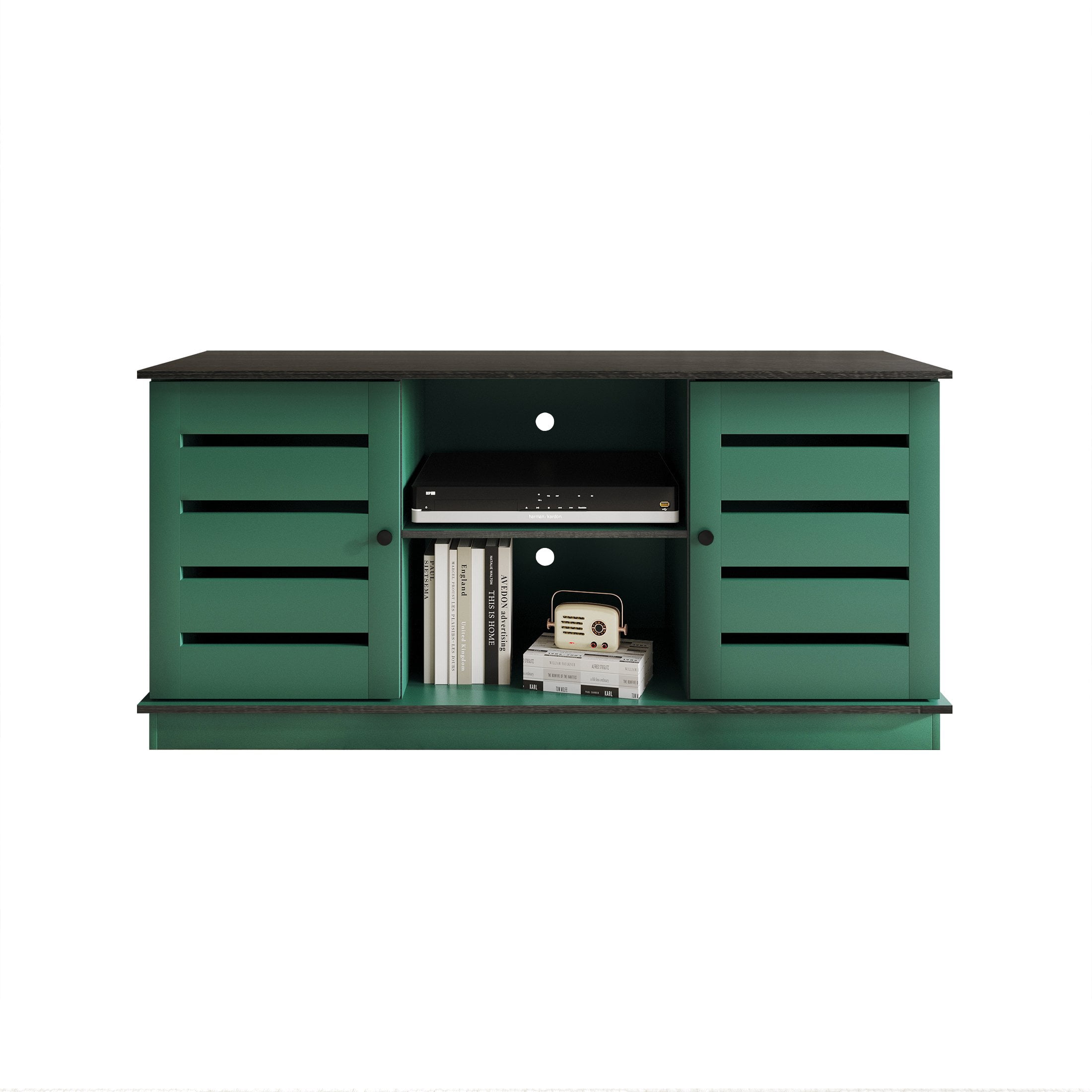 Castle Place Vintage TV Stand Console for TVs up to 50", Green