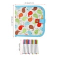 thumbnail image 2 of Graflsoa 12-Color Washable Dust-Free Water Chalk Markers for Art Sketching, 10cm Plastic Body, 2 of 6