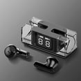thumbnail image 3 of Auriculares recargables ligeros con estuche de carga portátil para viajes Negro, 3 of 6