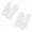White, variant on Red Women Stretchy Spandex Short Gloves 2 Pairs for Cosplay Party Banquet Uniform Parade