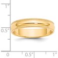 thumbnail image 5 of 14K Yellow Gold 5mm Milgrain Half-Round Wedding Band (Size 8) Made In United States m050-8, 5 of 5