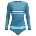 thumbnail image 2 of Girl Swimsuit Size 14-16 Tankini Girls 2 Pieces Rash Guard Swimsuit with UPF 50+ Quick Dry Short Sleeve Swimsuit Kid Shirt and Swim Shorts 5-14 Years, 2 of 5