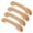 Khaki, variant on Troglfold cabinet handles 4pcs Simple Wooden Drawer Pulls Stylish Wood Handle for Cabinet Door Drawer,5"X1.1"X0.59"