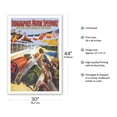 thumbnail image 2 of Indianapolis Motor Speedway - Greatest Race Course in the World - Vintage Car Racing Poster c.1909 - Fine Art Matte Paper Print (Unframed) 30x44in, 2 of 4