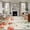 Off-white, variant on 5'x8' Area Rugs, Red Poppy Indoor Outdoor Area Rug for Living Room Bedroom, Farmhouse Country Vintage Flower Leaf Plant Washable Bathroom Rugs Kitchen Floor Carpet Mats Home Decor Aesthetic