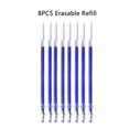 thumbnail image 1 of 12 Color 0.7mm Blue Black Ink Gel Pen Erasable Refill Rod set Erasable Pen Washable Handle School Writing Stationery Gel Ink Pen 8Pcs blue Refill, 1 of 6
