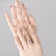 thumbnail image 4 of Anillo de plata de ley 925 para mujer, moda europea y americana, anillo de plata con diamantes anti-reales y cuatro garras de princesa cuadrada, joyería, 4 of 5