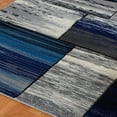 thumbnail image 2 of LaDole Rugs  Copper Abstract European Area Rug in Black Grey Blue Black Grey Blue - 2'7" x 4'11"(80cm x 150cm), 2 of 5
