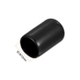thumbnail image 3 of Uxcell 25pcs Tapas de goma 1/2"(12mm) ID Cubierta redonda de tapa negra, 3 of 5