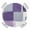 Purple White Gray, variant on Palm Trees Round Tablecloth for 36-44 Inch Tables, Fitted Table Cover with Elastic Edge, Green Botanical Summer Tropical Plants Waterproof Outdoor Table Cloth Protector for Patio Garden Dinner Picnic