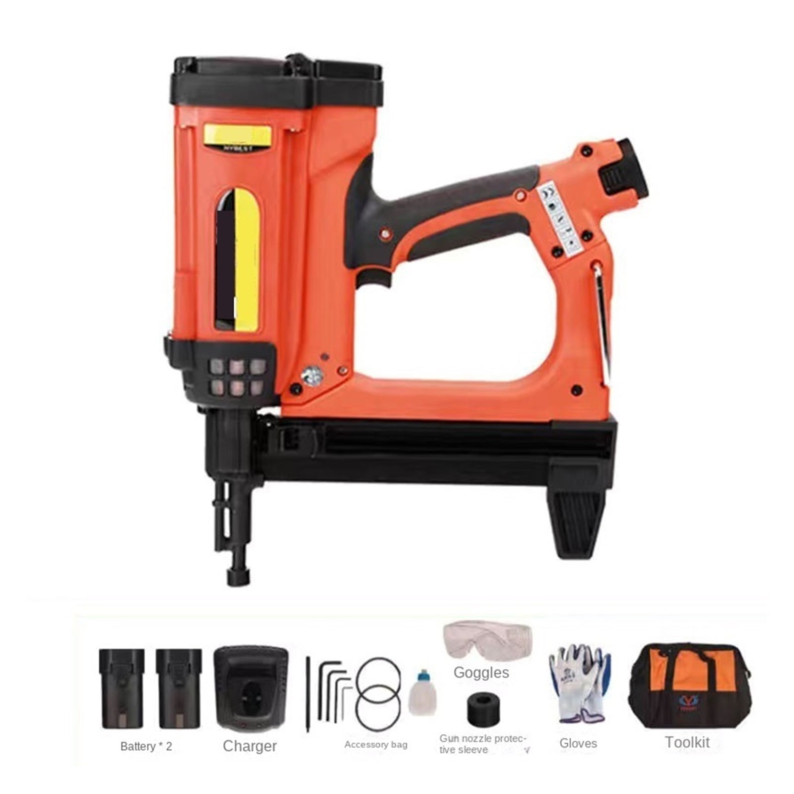 Adjustable Cordless Fast Gas Nailer Air Nailer for Woodworking Concrete Door and Window Trough Decorative Fixed Nailer