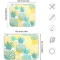 thumbnail image 7 of Pineapple Tropical Fruit Dish Drying Mat for Kitchen, Absorbent Microfiber Drying Pad Dish Mat, 16" X 18", 7 of 7