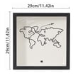 thumbnail image 2 of Adventure Travel Shadow Box, 11.4in Adventure Archive Box with Slot, Large Shadow Boxes Display Cases for Memories, Shadowbox Picture Frame for Tickets, Black 11.4inch, 2 of 6