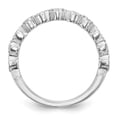thumbnail image 2 of 14K White Gold Ring Band Wedding Diamond Round, 2 of 7