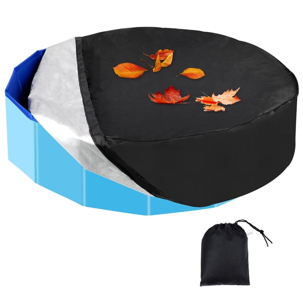Cubierta para Piscina Rypet para Piscina para Perros Redonda Impermeable de 39.5 pulgadas