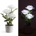 thumbnail image 2 of 3LED Rose Flower Solar Light Bonsai Flowerpot Garden Home Room Table Lamp, 2 of 8