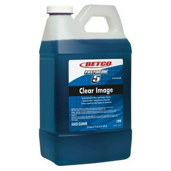 Betco Clear Image Concentrated Glass Cleaner Concentrate Liquid - 64 fl oz (2 quart) - Rain Fresh Scent - 1 Each - Blue
