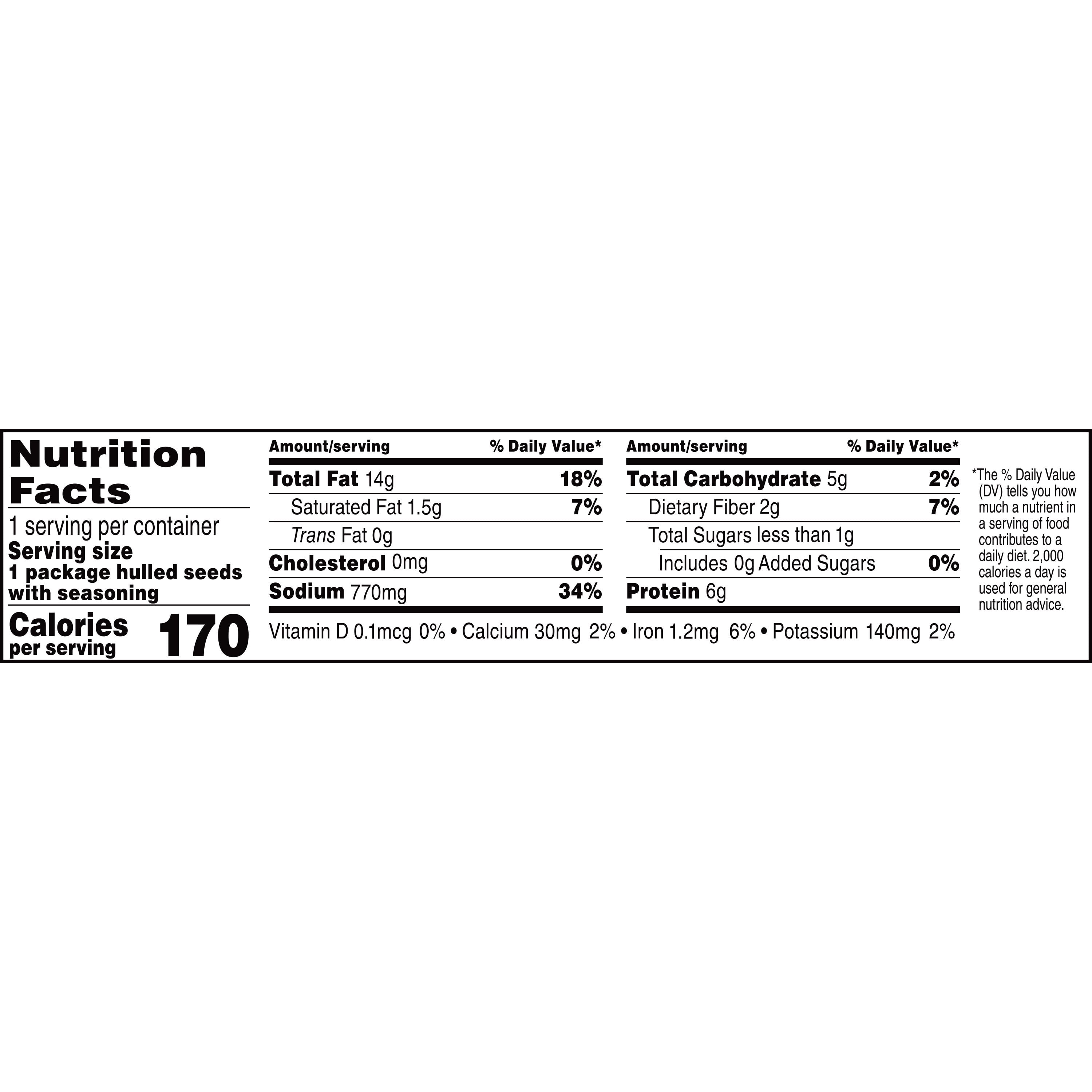 Spitz Sunflower Seeds Flamin' Hot Limon, 2 oz Bag