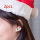 thumbnail image 1 of Pendientes navideños para mujer perfecl botón dorado decoración de moda, 1 of 8