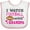 White and Pink, variant on Inktastic I Watch Football with My Grandpa Girls Baby Bib