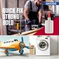 thumbnail image 4 of GH1200 (2-in-1) Super Glue with Brush Applicator & Nozzle, Mess Free Superglue Brush, Instant Glue Never Dries, 3000 CPS Cyanoacrylate Glue, No Stain Clear Glue, Super Glue for Plastic, Rubber & More, 4 of 11