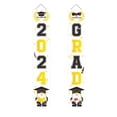 thumbnail image 2 of Graduation Banner 2024 - White Polyester Door Curtain for Graduation Party Decorations and Photo Backdrop, 2 of 9