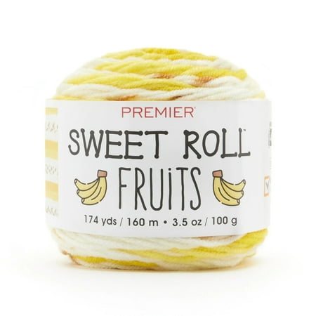 UPC: 0840166812716 | Premier Yarn Sweet Roll Fruits Yarn – Banana