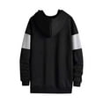 thumbnail image 3 of Men's Color Block Long Sleeve Hoodie Fashion Hooded Relaxed Pullover Tops Casual Lounge Shirts Outdoor Sweatshirt, 3 of 3