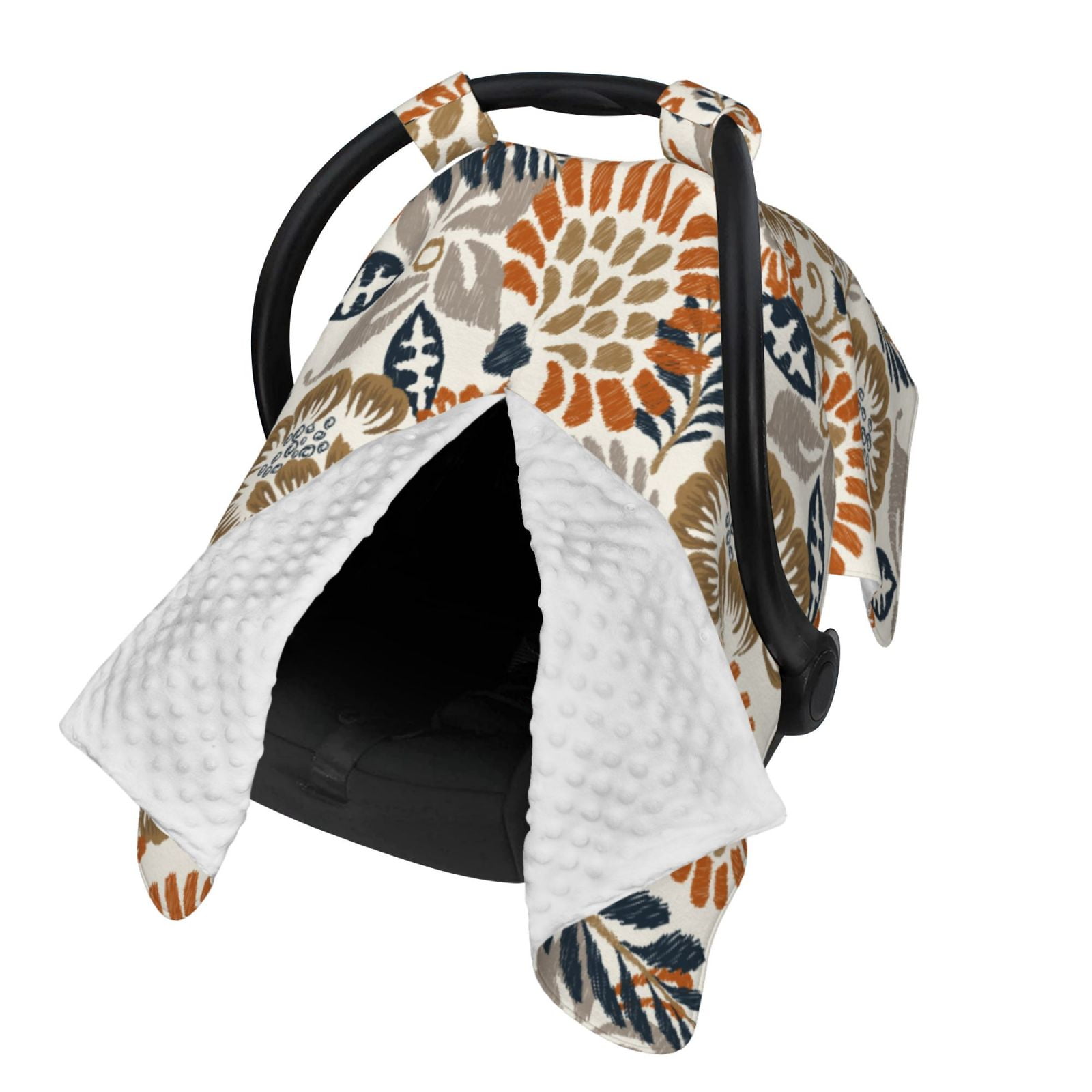 Naloa Floral Paisley Baby Car Seat Cover, Breathable Baby Carrier Cover, Multiuse Baby Carrier Cover & Nursing Breastfeeding Cover