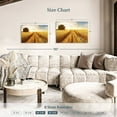 thumbnail image 4 of Elephant Stock Golden Wheat Fields Wall Art - Horizontal Canvas Wall Art - Living Room Wall Decor - Floral And Botanical Canvas - Gray And Blue Decor - 30" x 20", 4 of 8