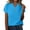 Sky Blue, variant on Fancifize Womens Trendy Blouse for Women Casual V Neck Dressy Shirts Short Sleeve Fashion Tunics Tops Business Summer Comfortable Clothes
