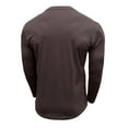 thumbnail image 3 of Annhoo Cotton Tshirts for Men Workout Long Sleeve Button Crew Neck Slim Tops Trendy Stylish Athletic Fall Pullover, 3 of 5