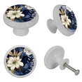thumbnail image 4 of Ink Plant Fluorescent Drawer Pulls with Screws: Round 4-Pack, Glow-in-the-Dark Knobs for Cabinets, Wardrobes, and Dressers - Furniture Decor with Fluorescence Handles, Crystal Knobs, 4 of 6